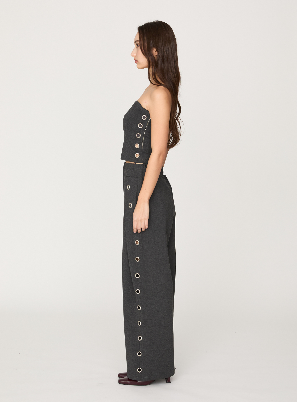 Smooth Eyelet Pants