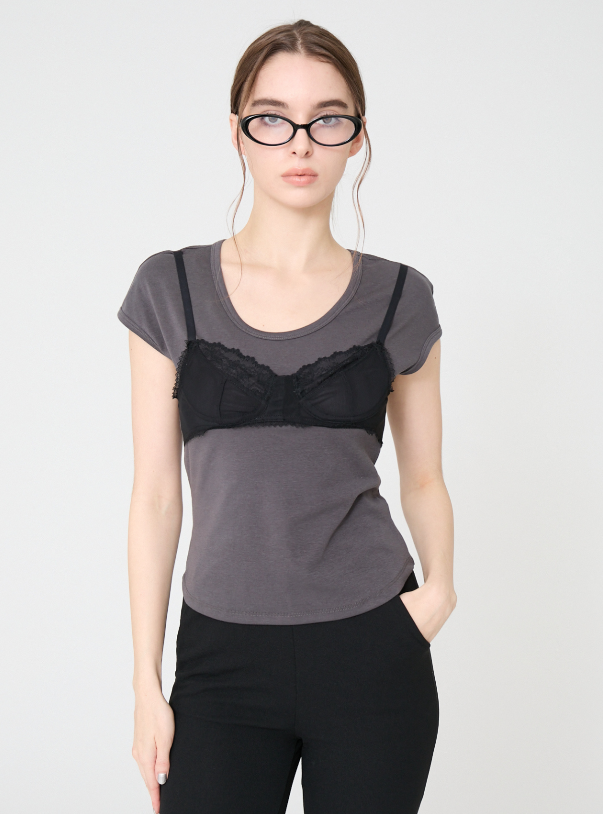 Bralette Layered Tee