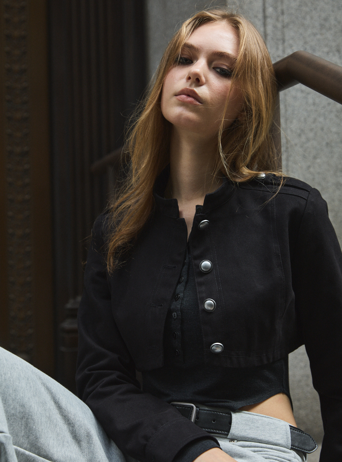 Military Twill Short Jacket