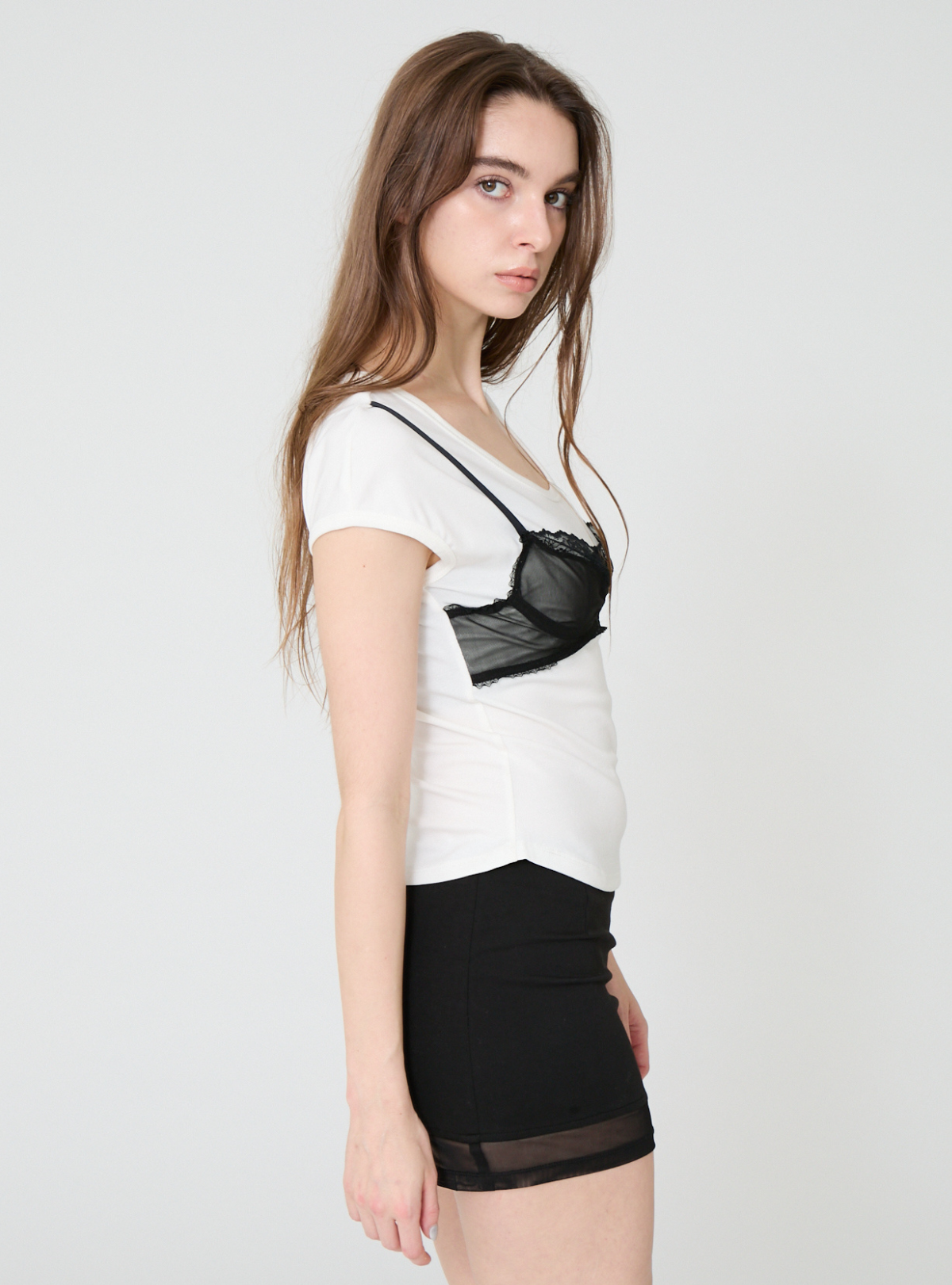 Bralette Layered Tee