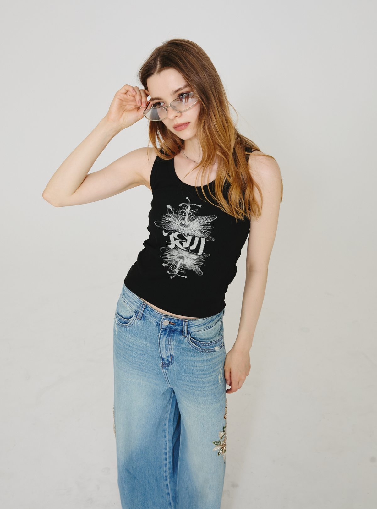 Passiflora Rib Tank Top