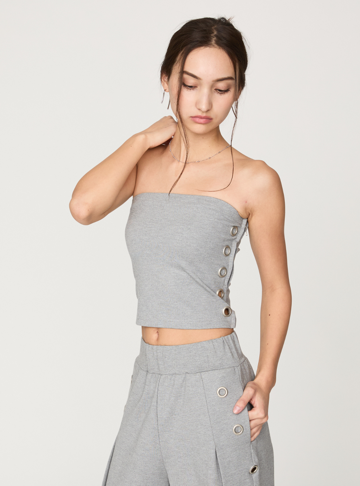Smooth Eyelet Bare Top
