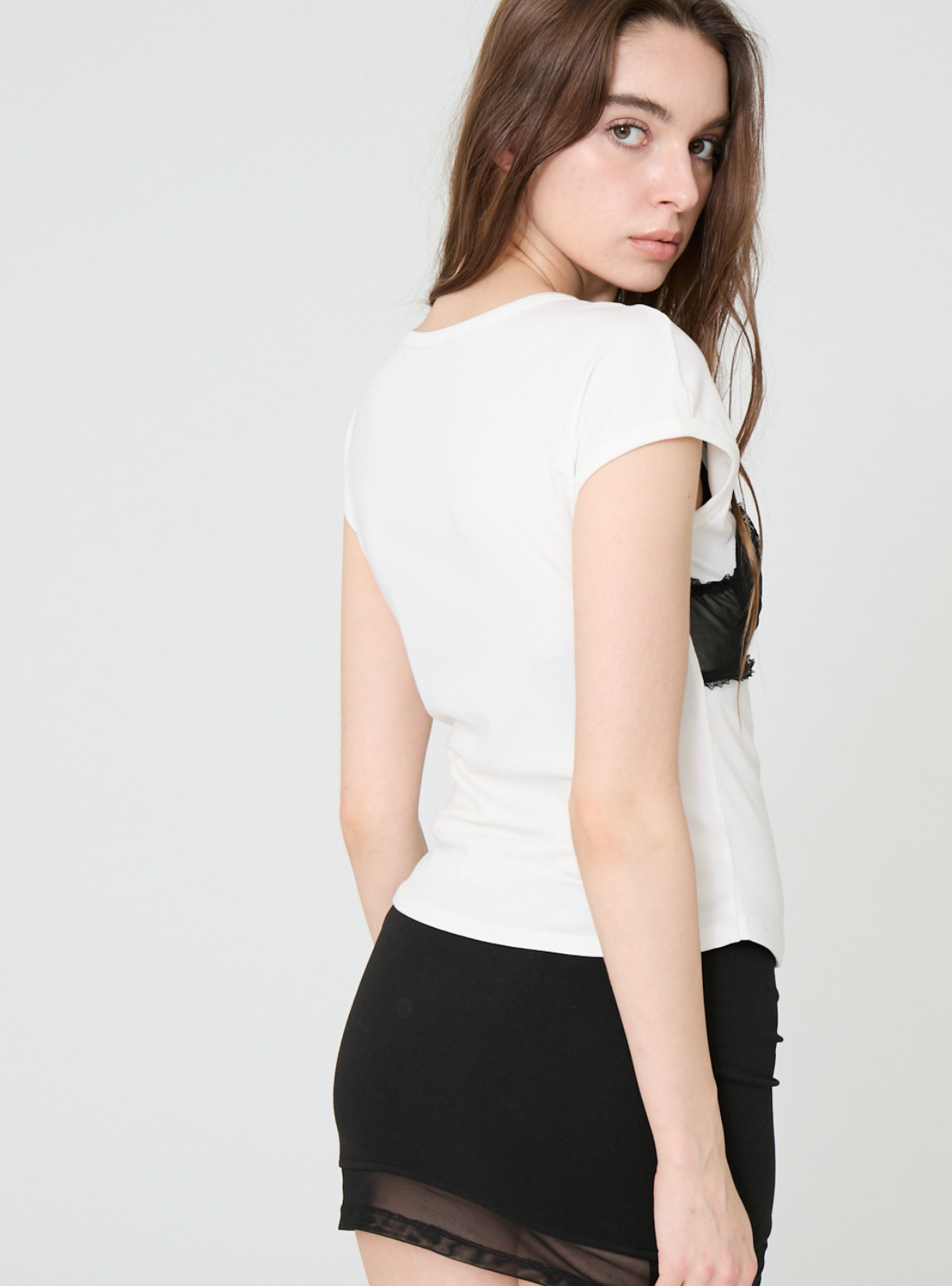Bralette Layered Tee