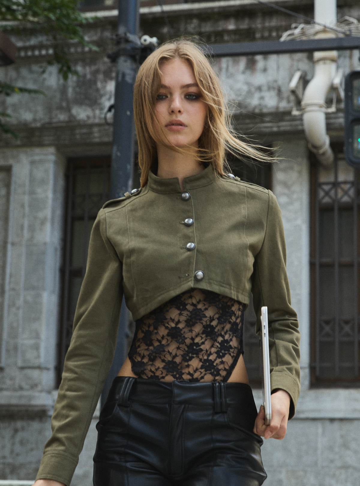 Military Twill Short Jacket