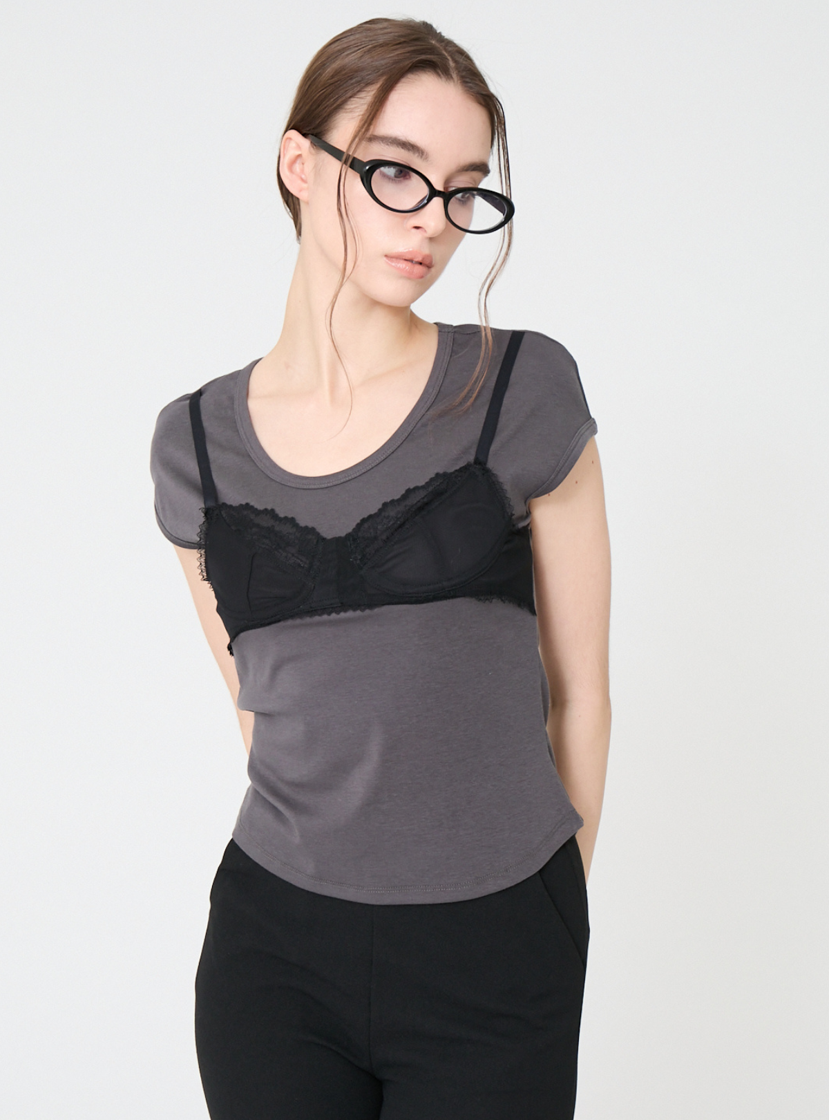Bralette Layered Tee