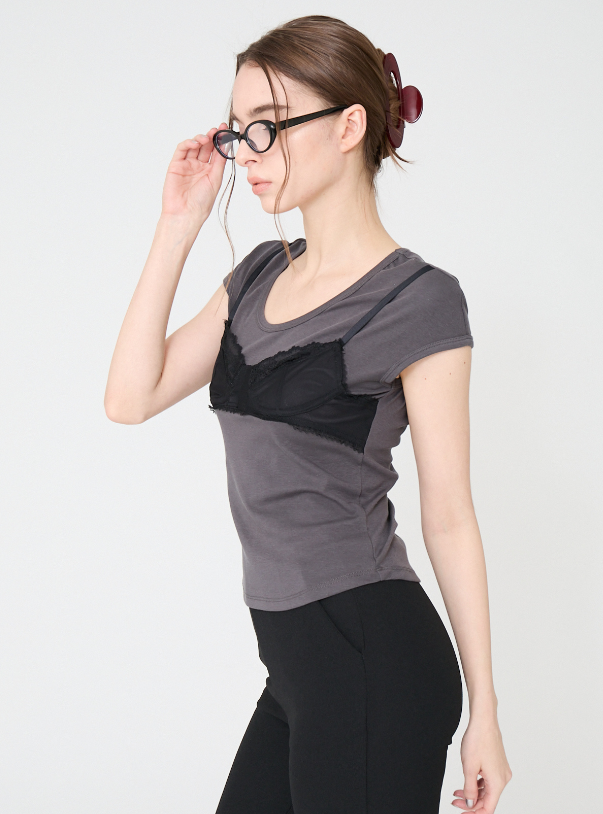 Bralette Layered Tee