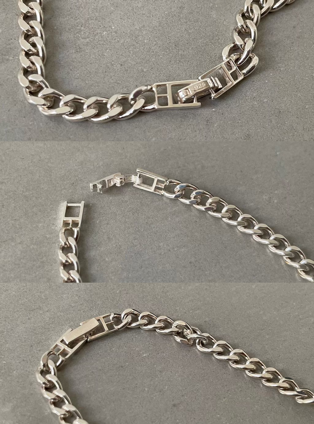 SLV925 Flat Link Necklace – JUEMI SLV925 Flat Link Necklace – JUEMI