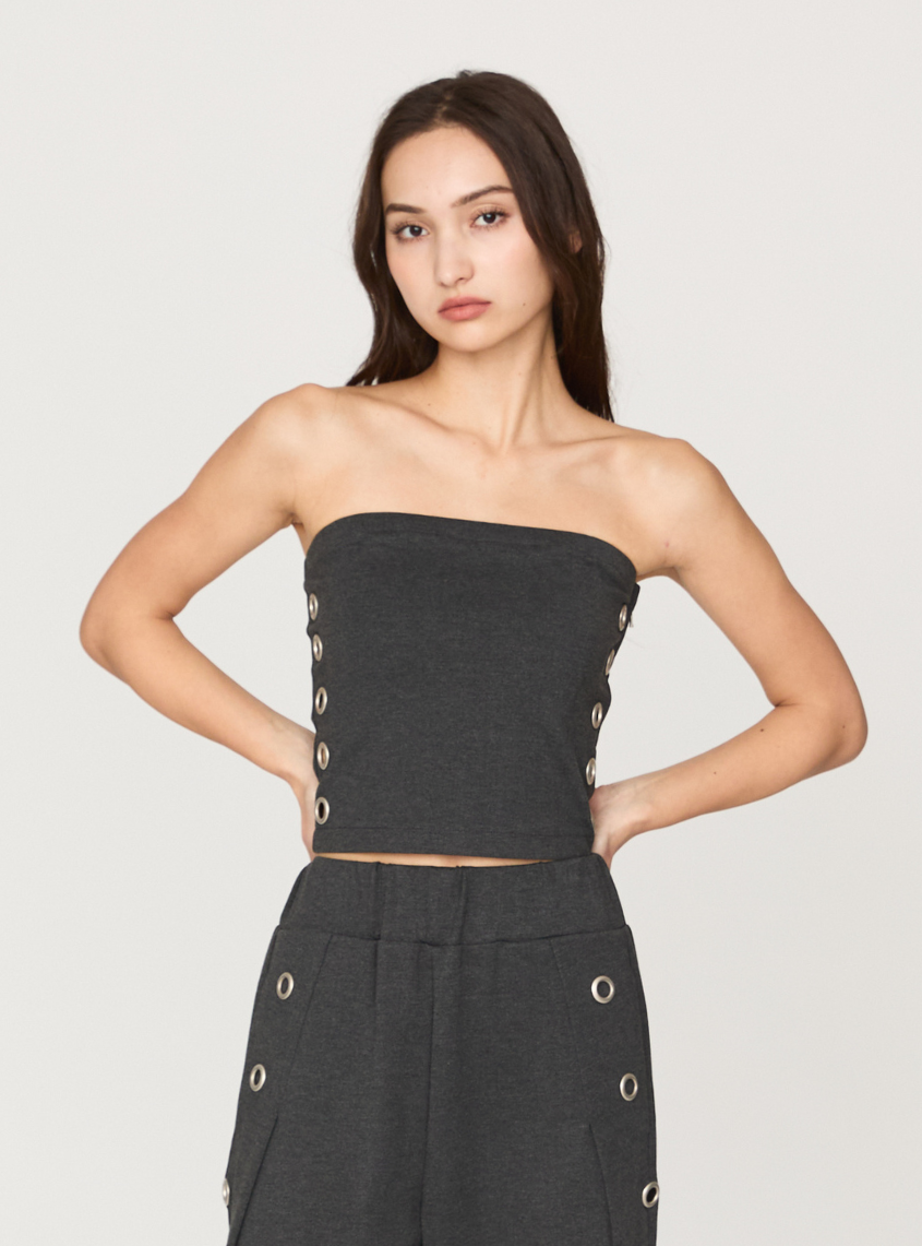 Smooth Eyelet Bare Top