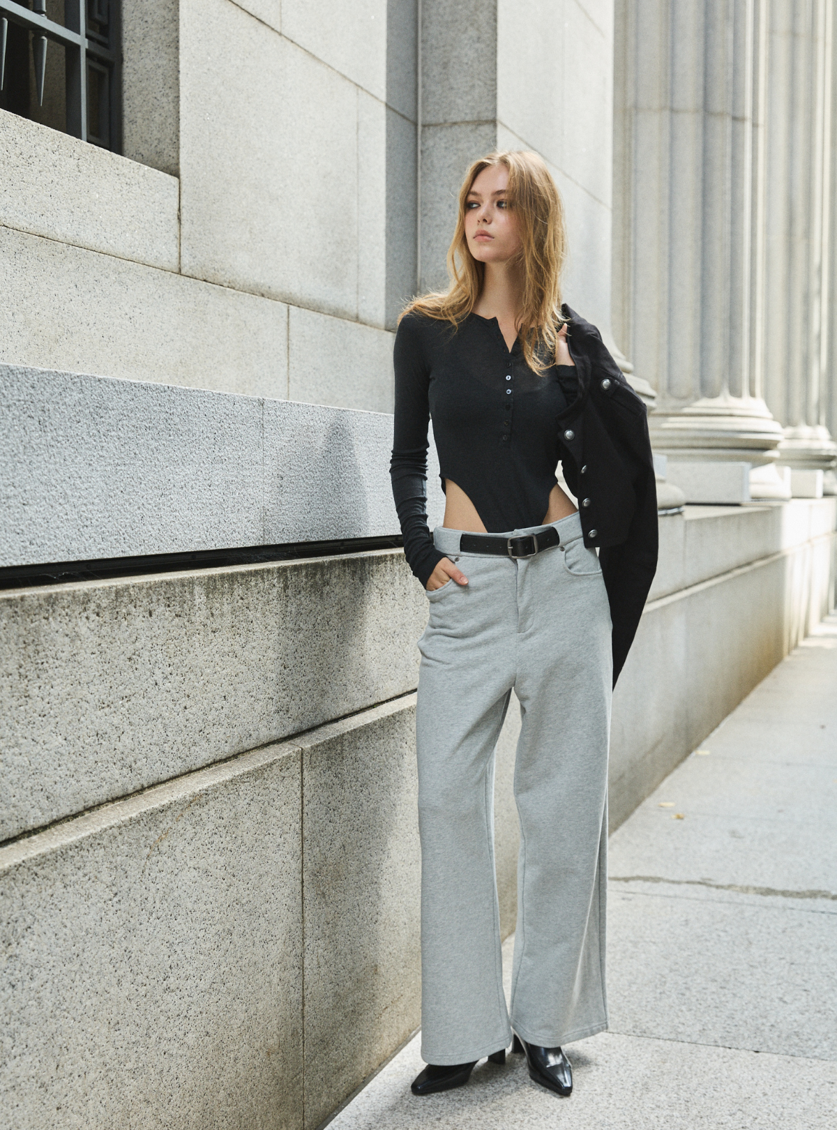 Henley Neck Bodysuit