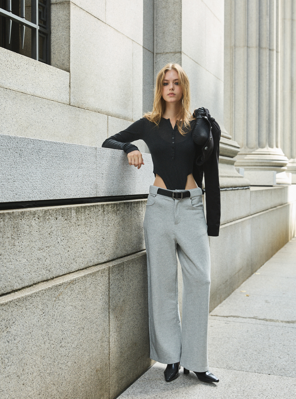 Henley Neck Bodysuit