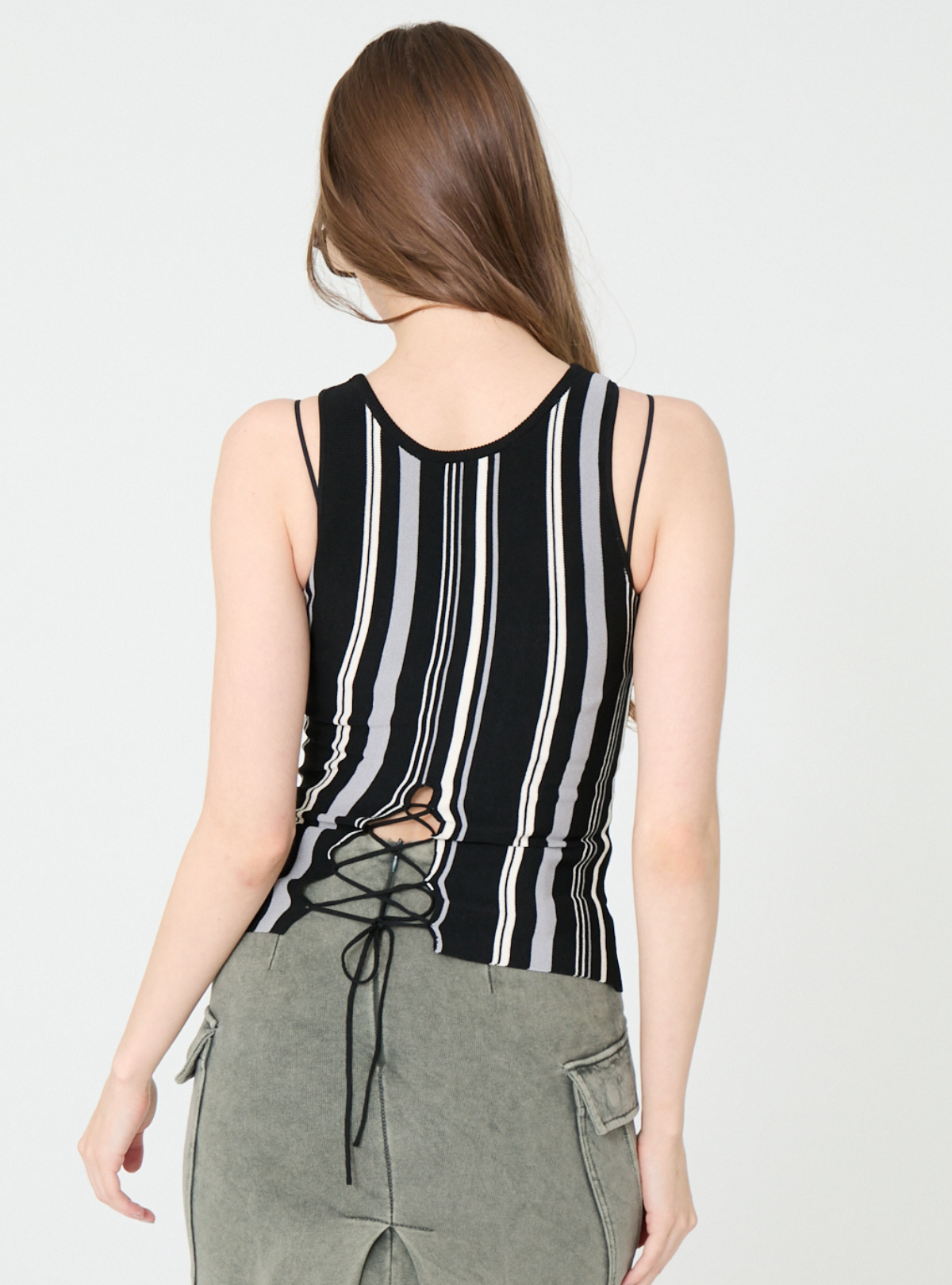 Multi Stripe Knit Tank
