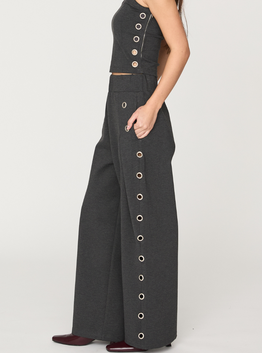 Smooth Eyelet Pants