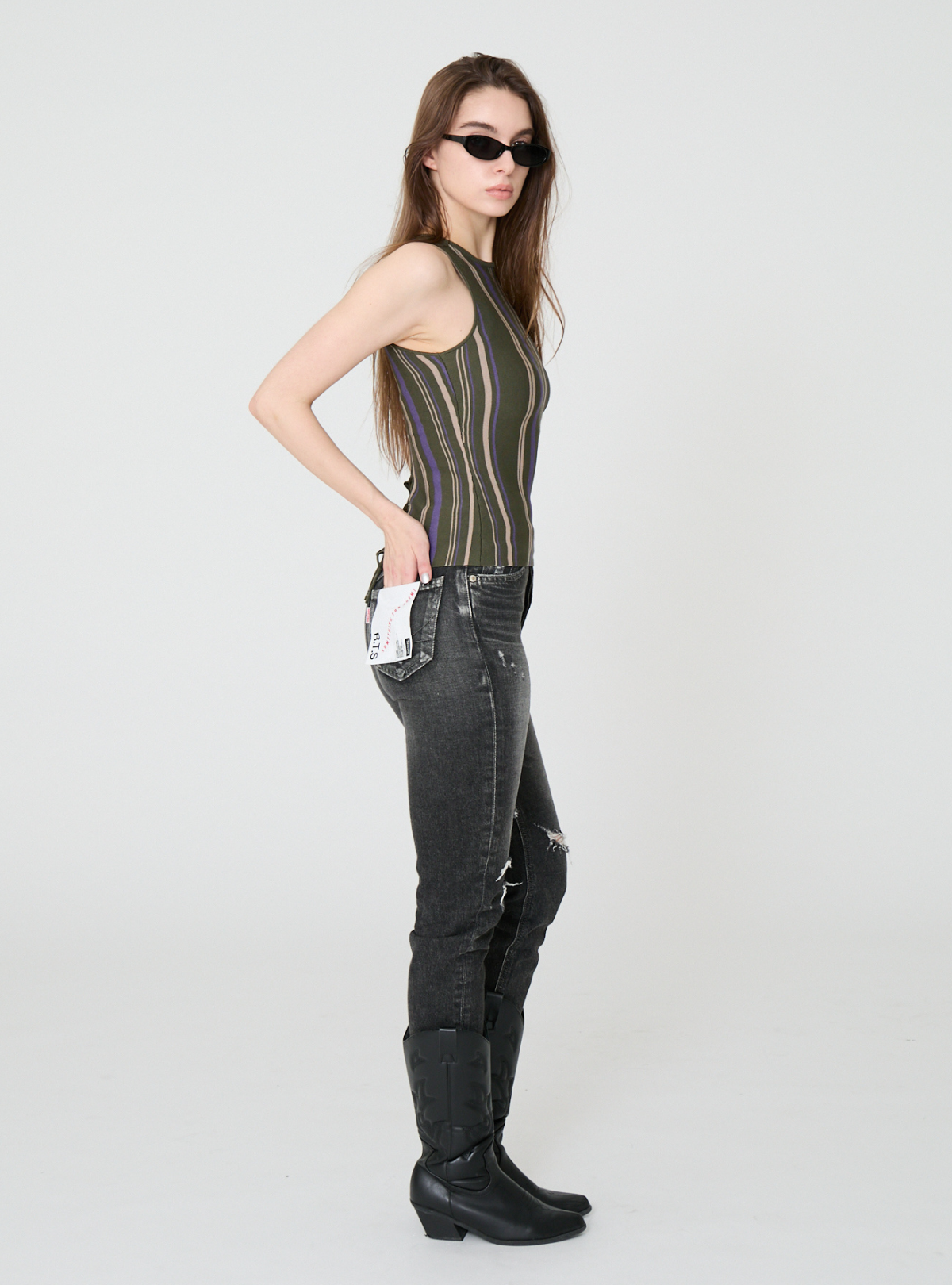 Multi Stripe Knit Tank