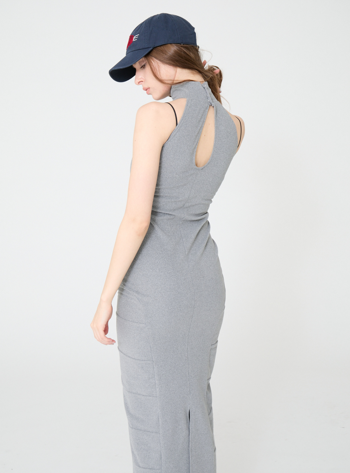 High Neck Maxi Dress