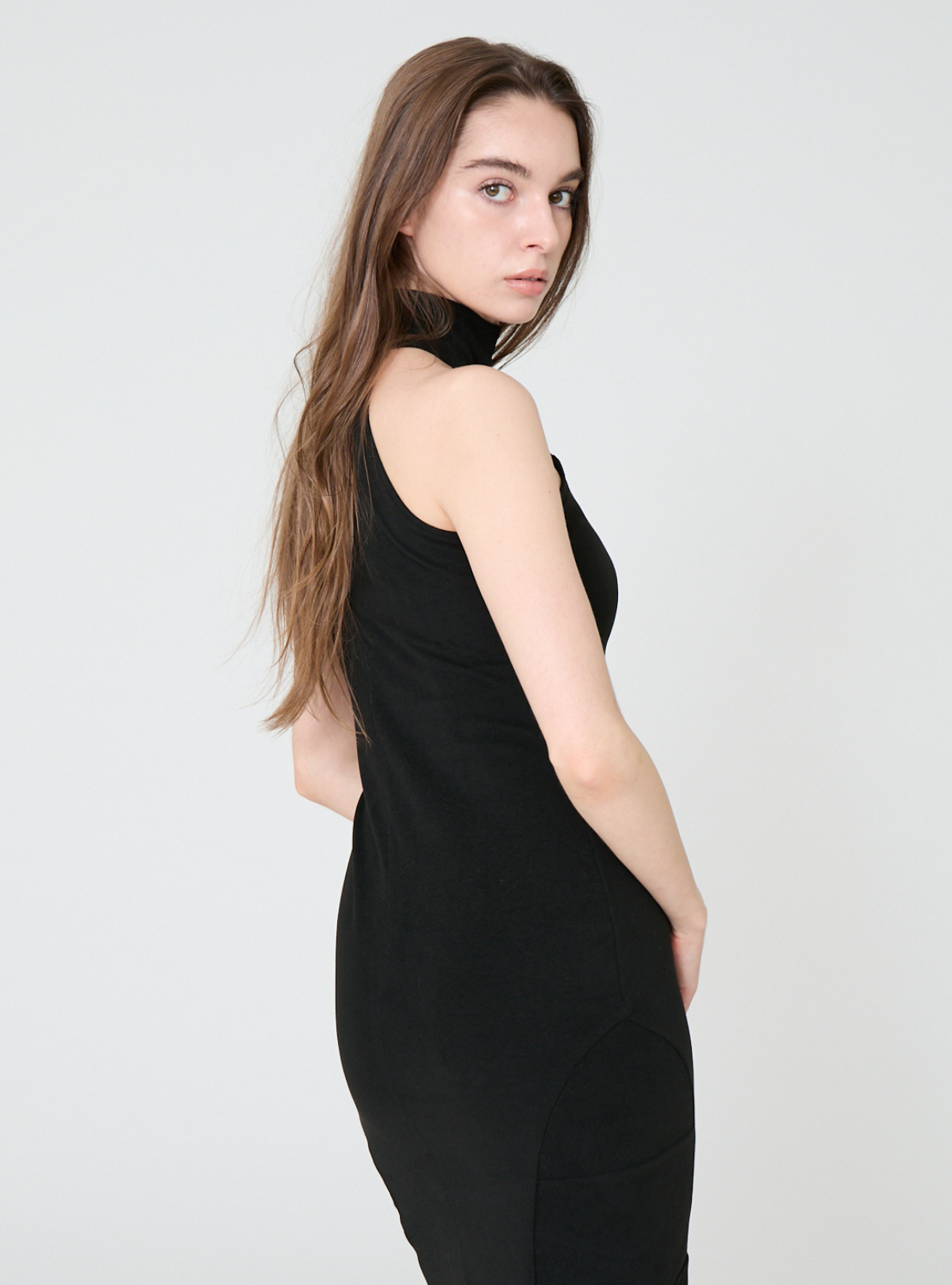 High Neck Maxi Dress