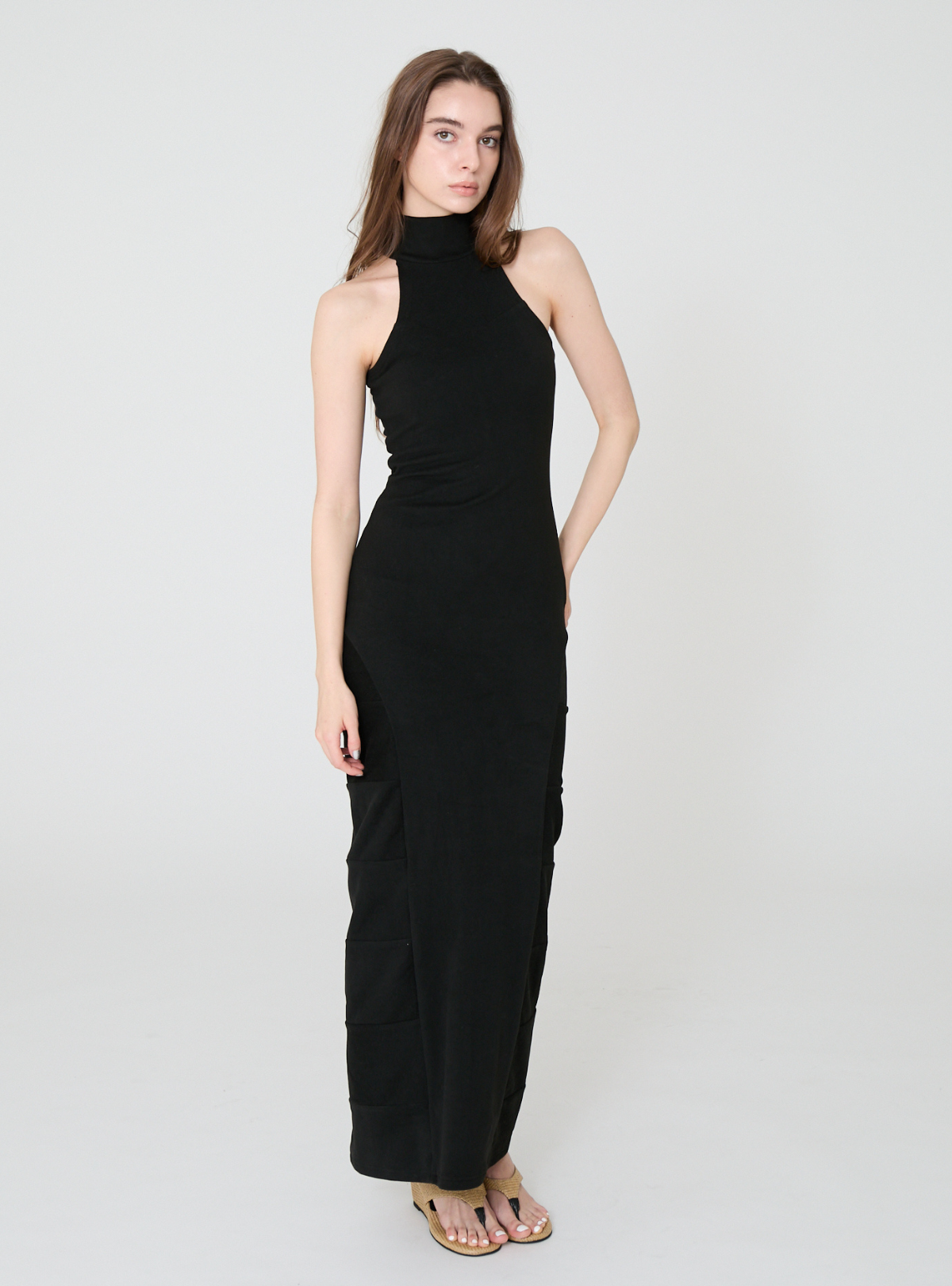 High Neck Maxi Dress