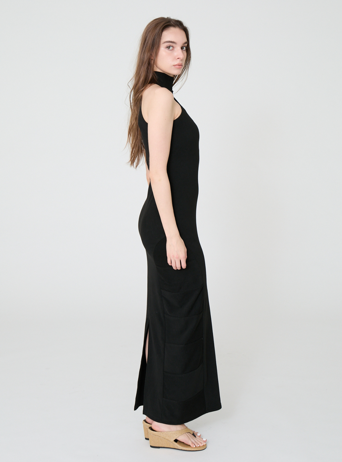 High Neck Maxi Dress