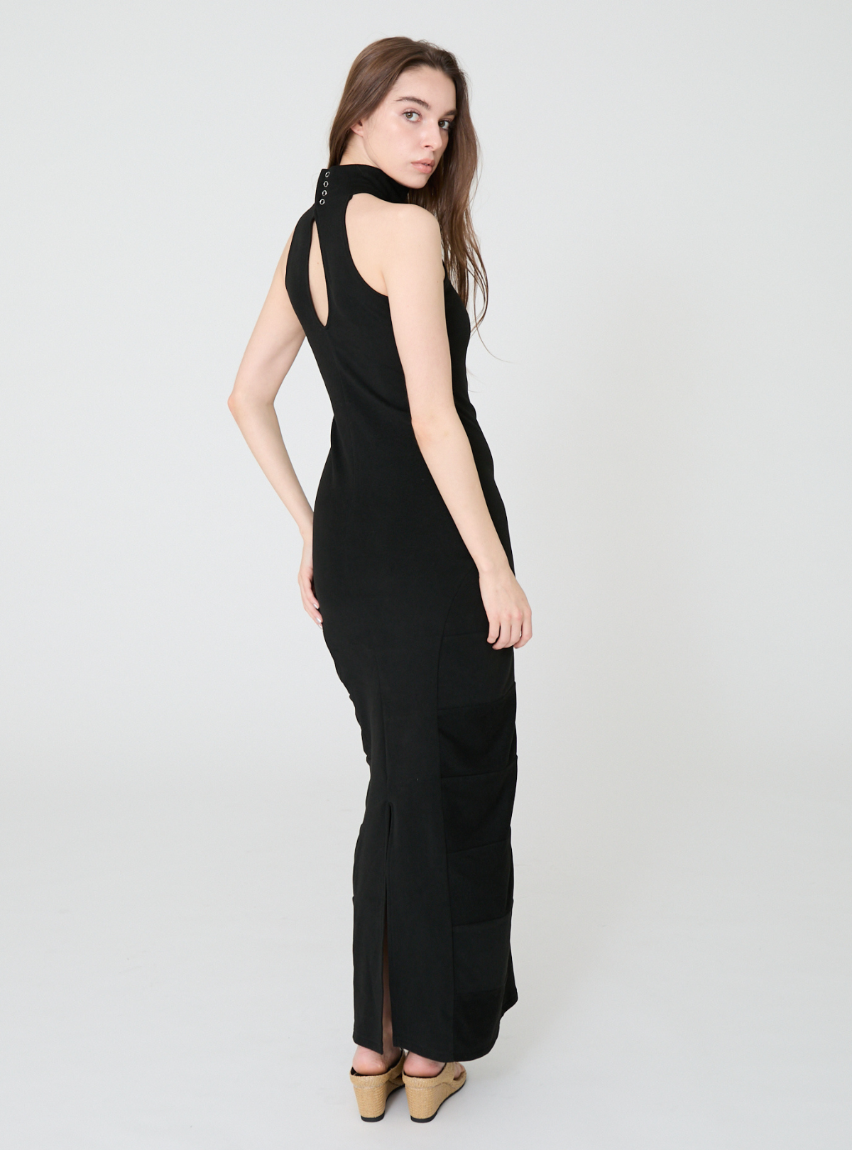 High Neck Maxi Dress