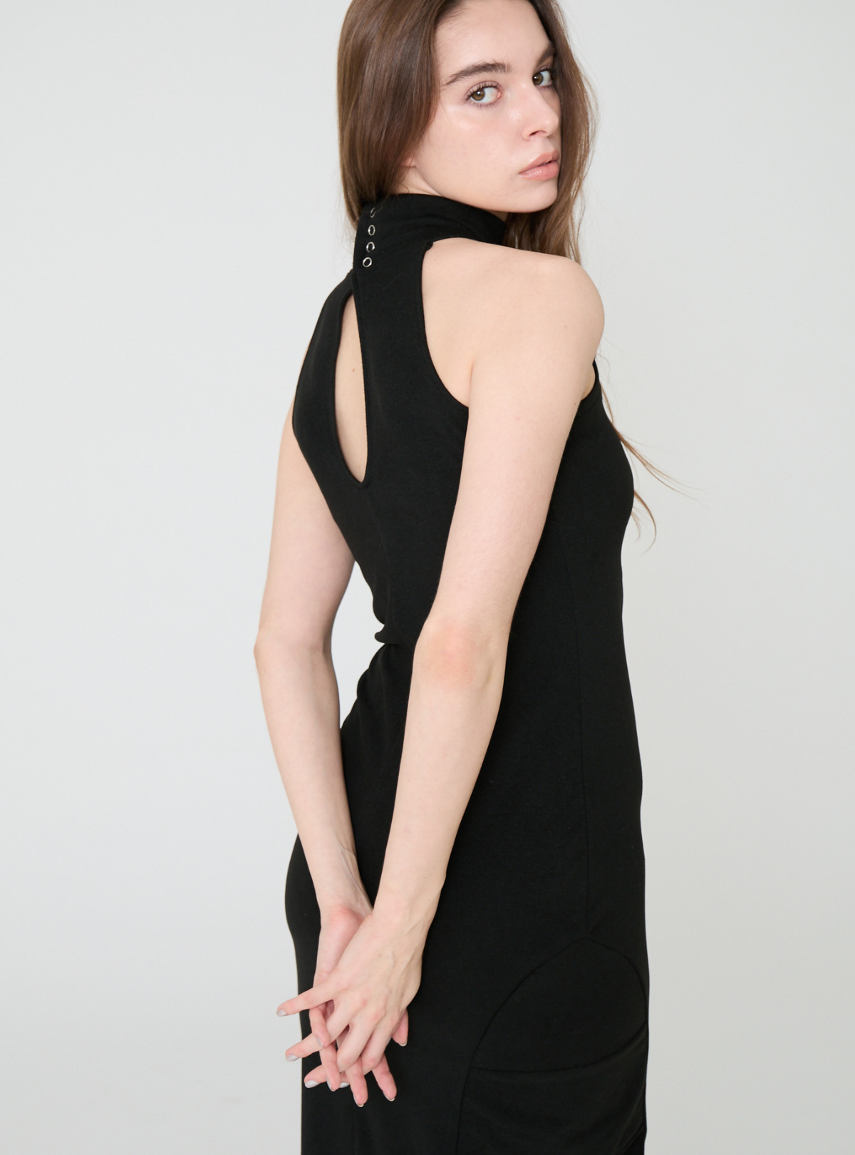 High Neck Maxi Dress