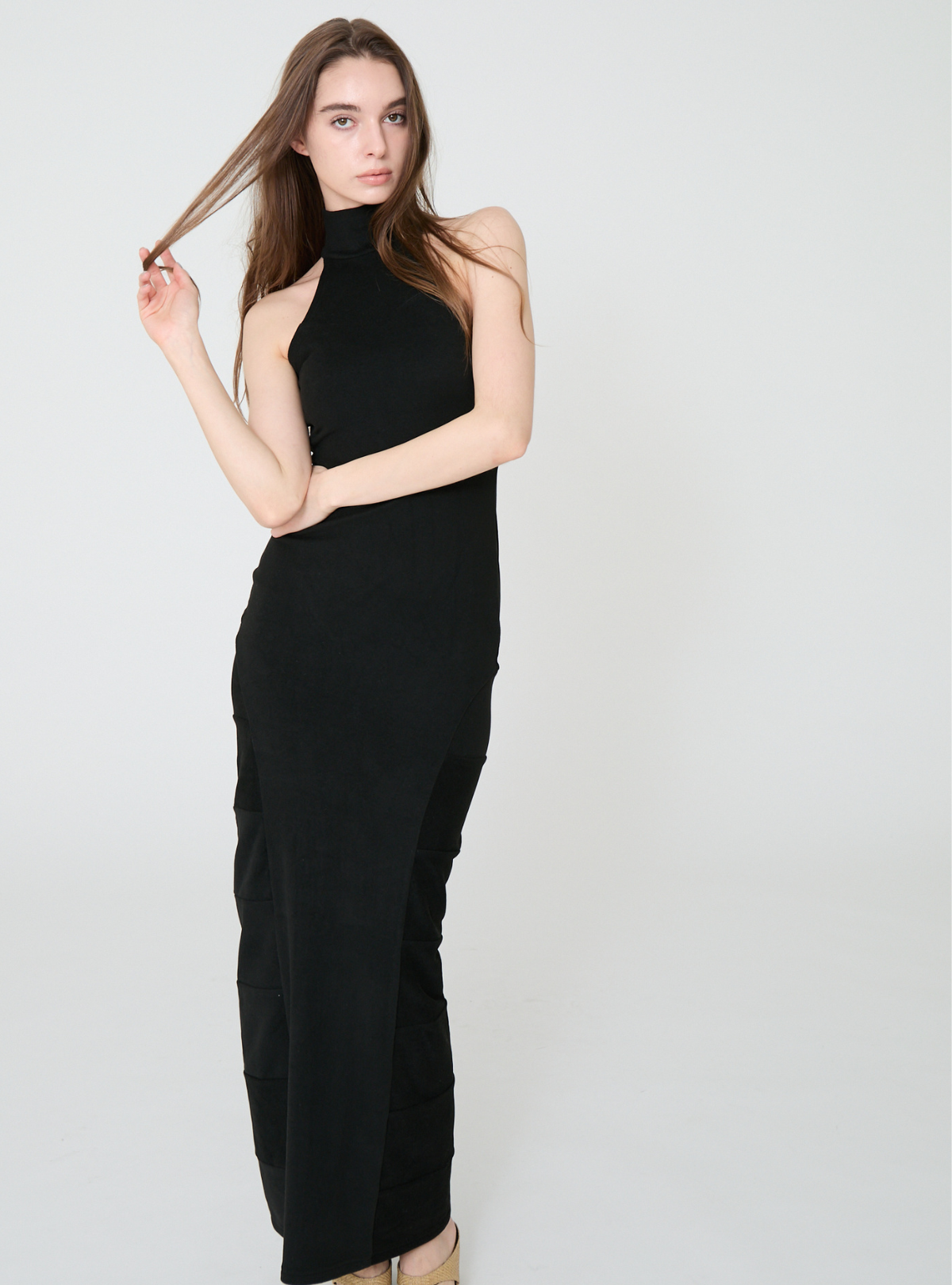 High Neck Maxi Dress
