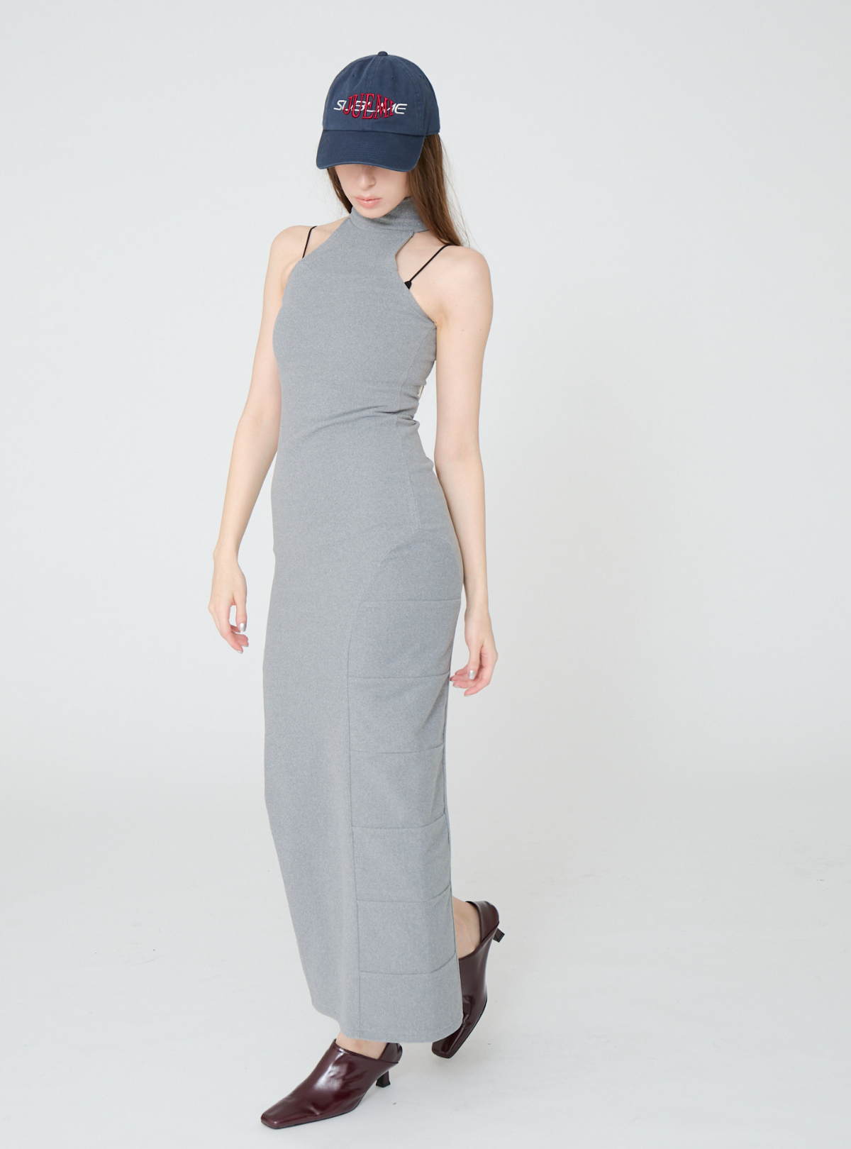 High Neck Maxi Dress