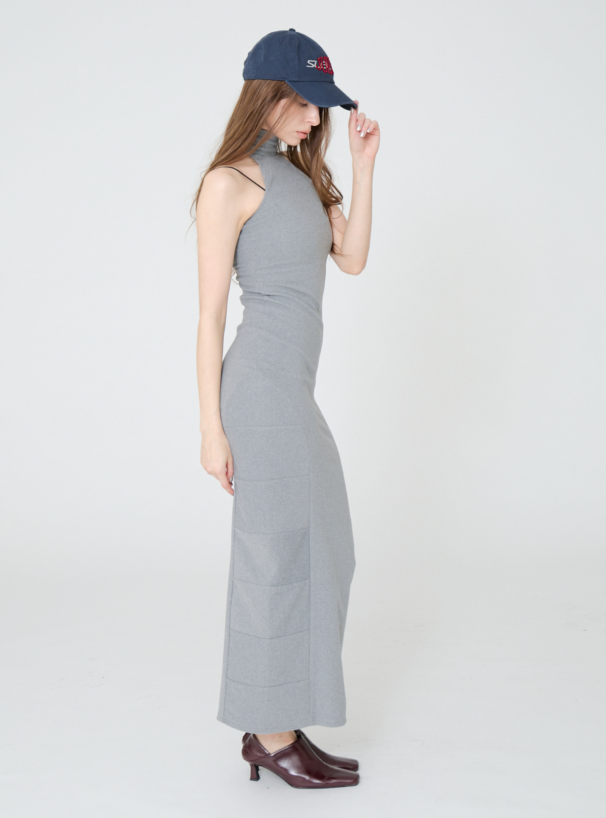 High Neck Maxi Dress