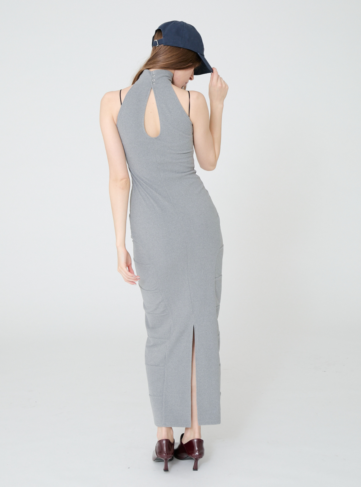 High Neck Maxi Dress