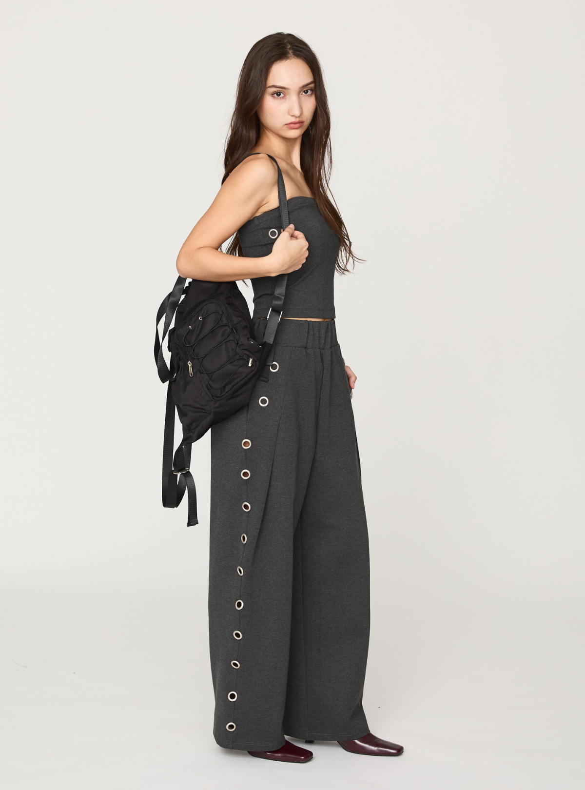 Smooth Eyelet Pants