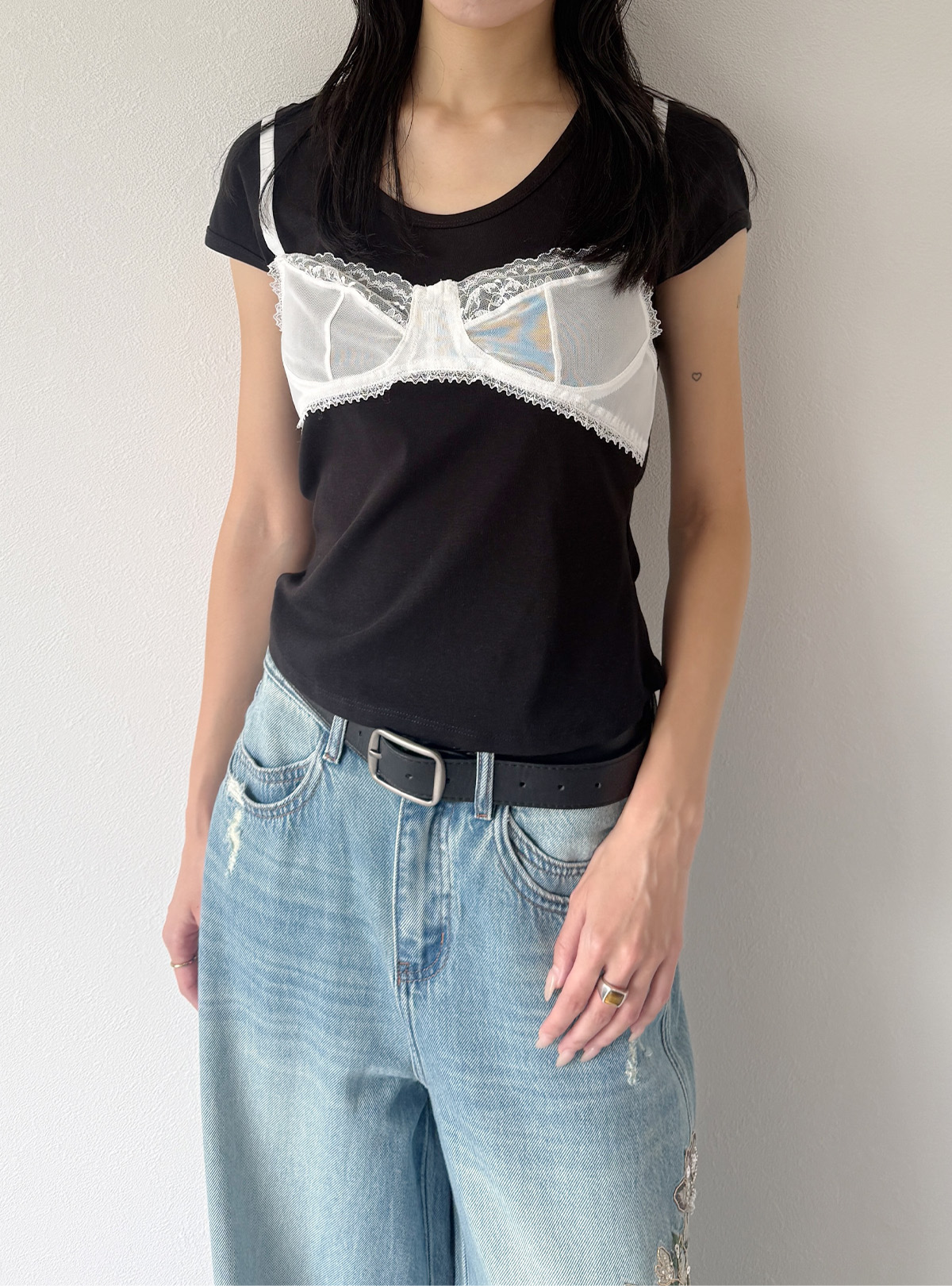 Bralette Layered Tee