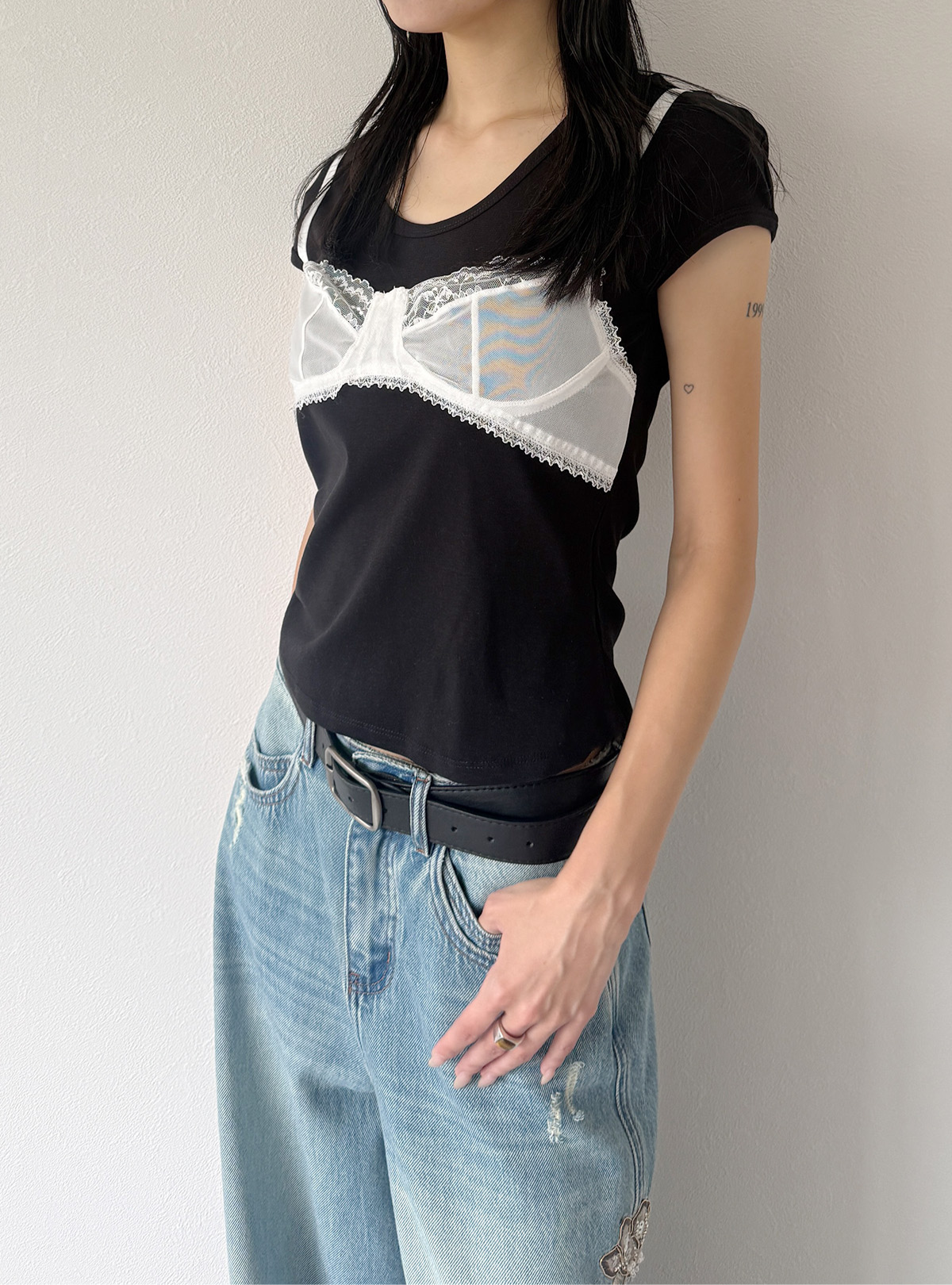 Bralette Layered Tee