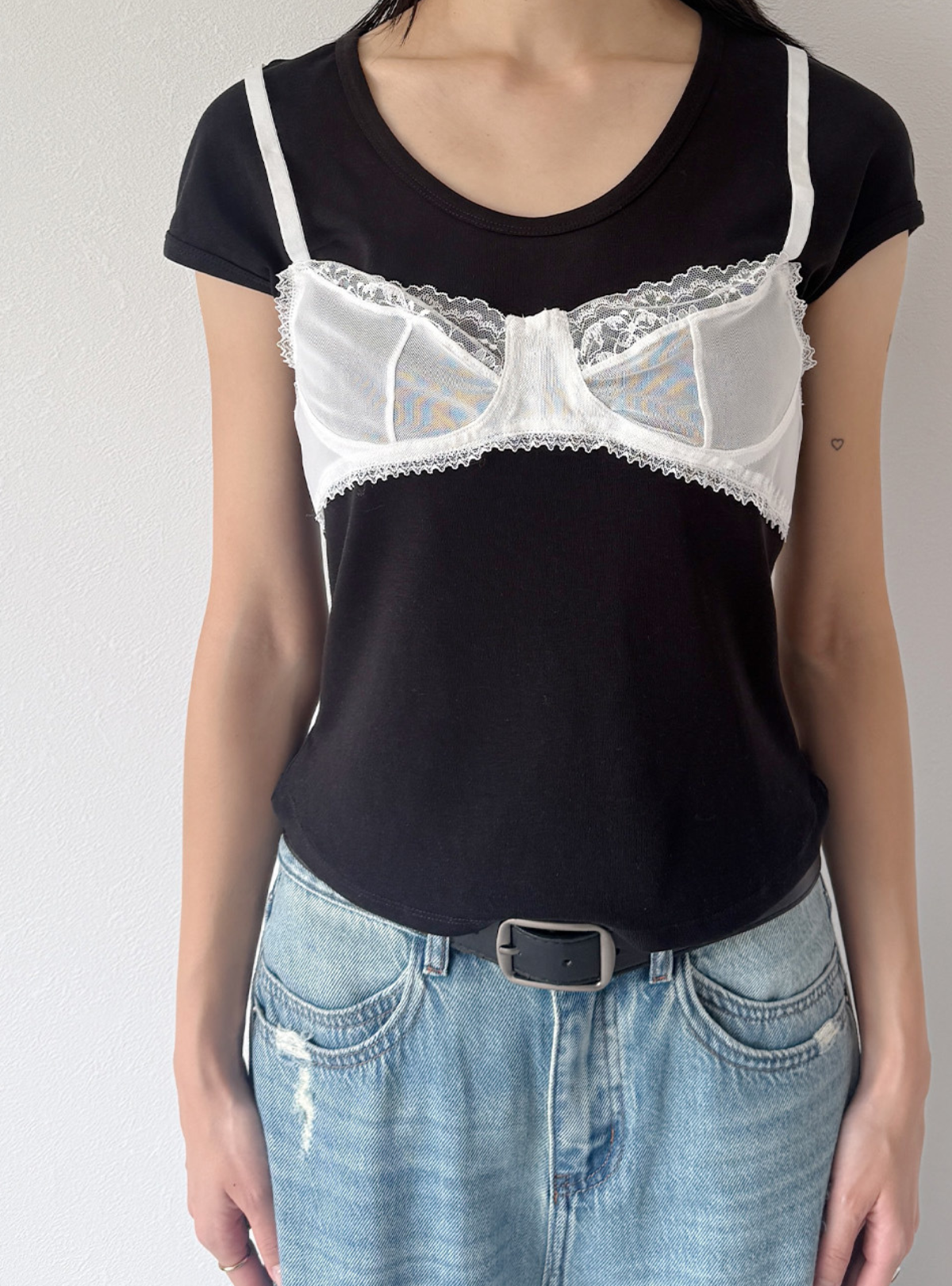 Bralette Layered Tee