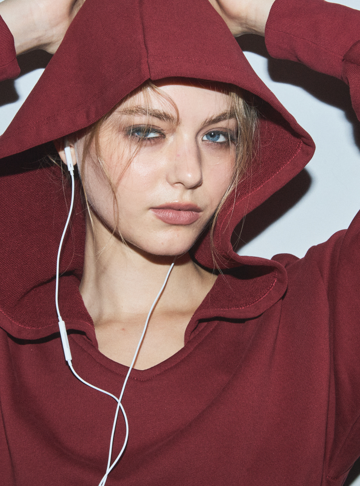 Corset Hem Cropped Hoodie