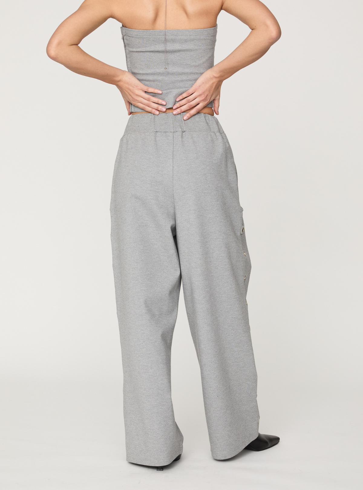 Smooth Eyelet Pants