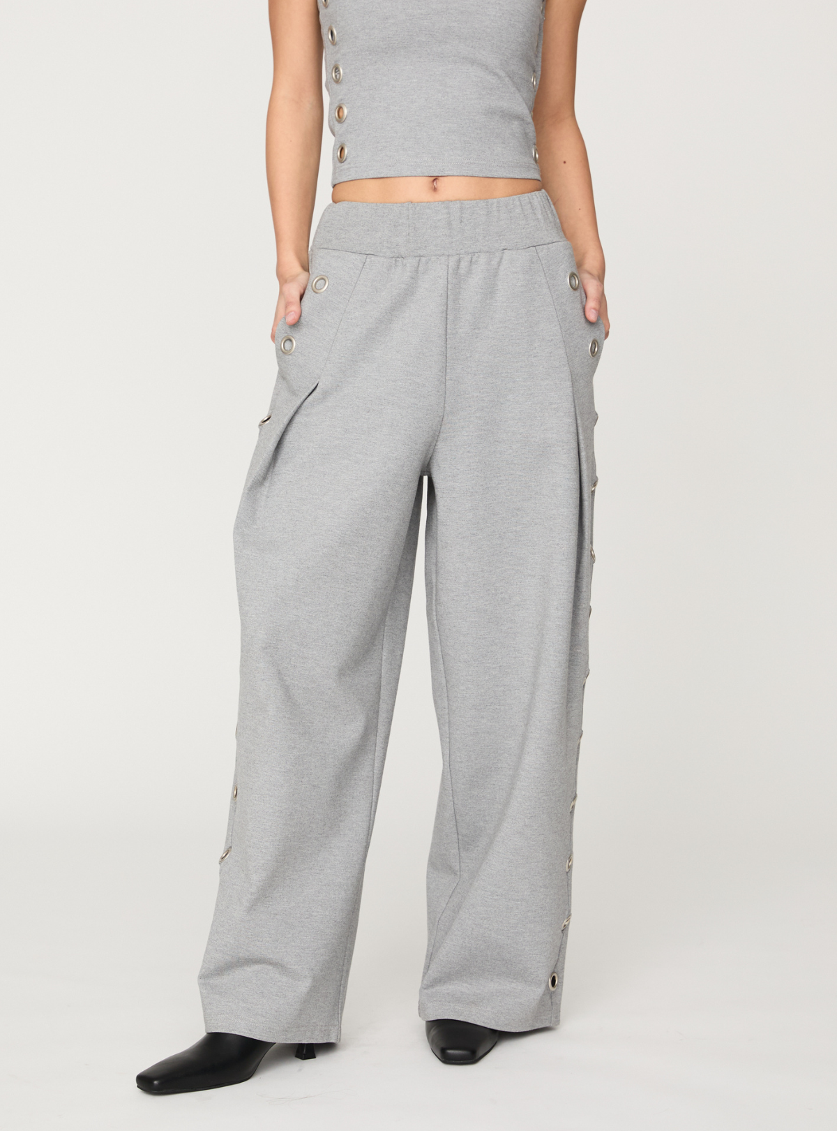 Smooth Eyelet Pants