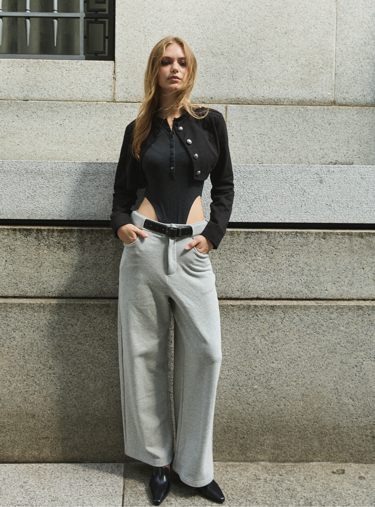 Belted Sweat Pants