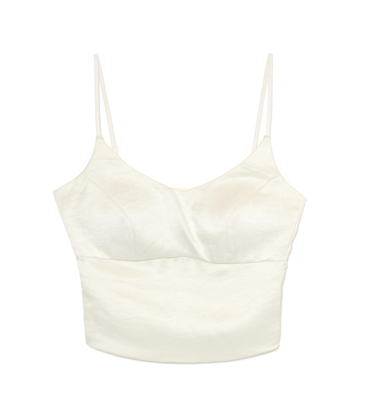 Seam Panel Satin Bustier