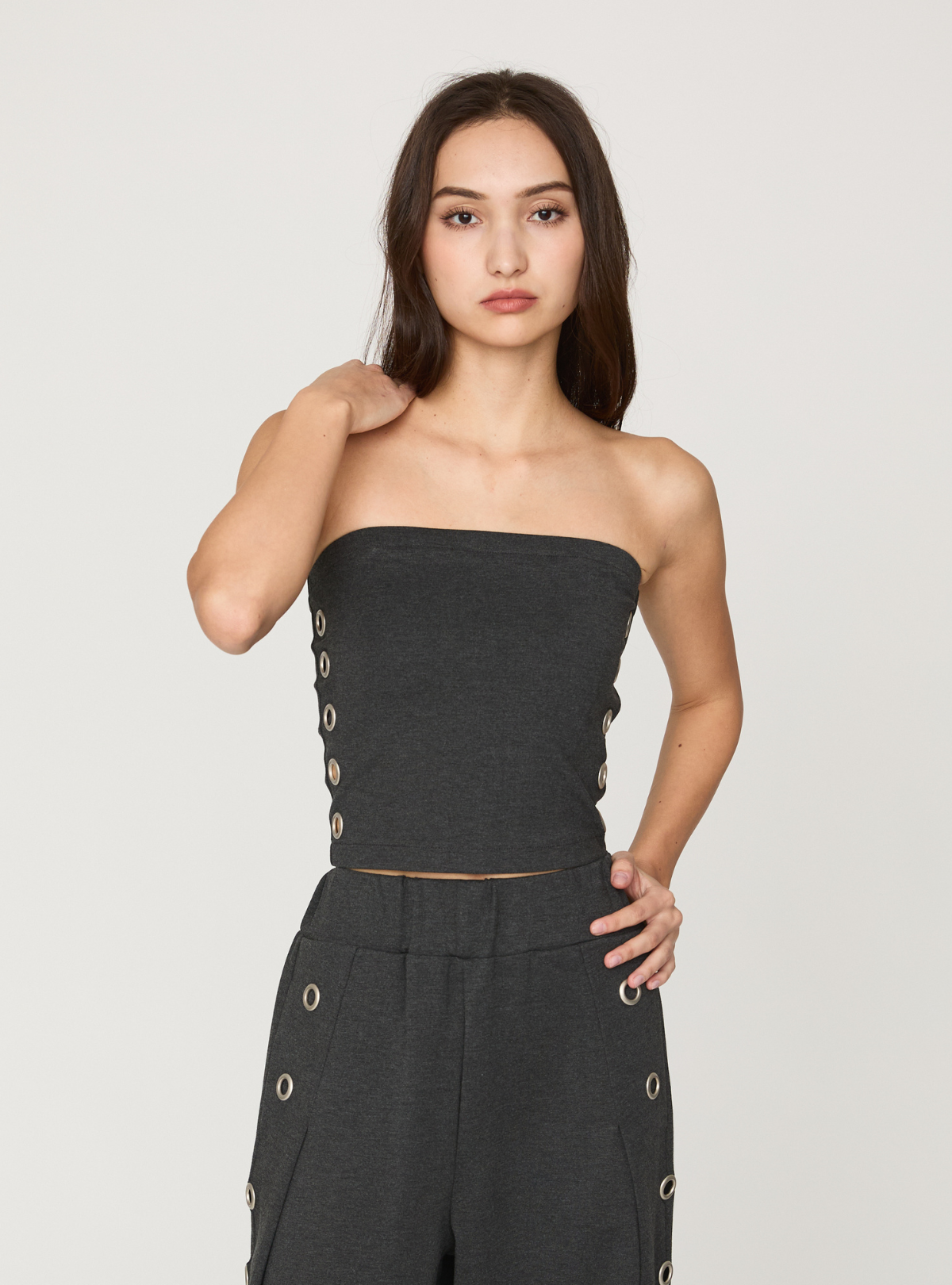 Smooth Eyelet Bare Top