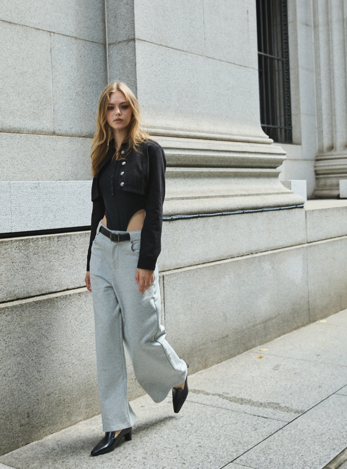 Belted Sweat Pants