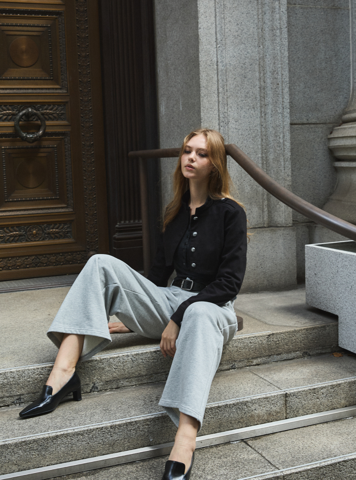 Belted Sweat Pants