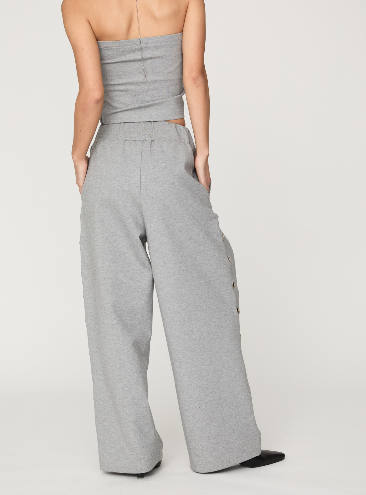 Smooth Eyelet Pants