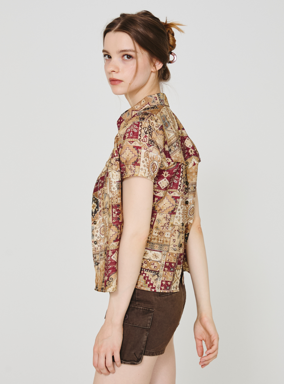 Back Slit 2way Shirt