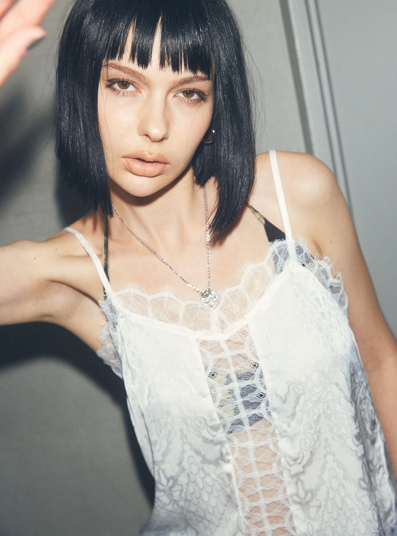 JUEMI - 【新品タグ付き】JUEMI Back Knot Lace Cami◆ホワイト Back Knot Lace Cami – JUEMI