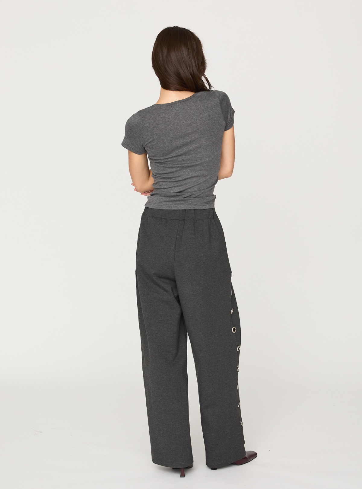 Smooth Eyelet Pants