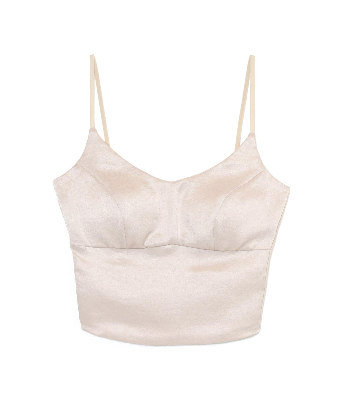 Seam Panel Satin Bustier