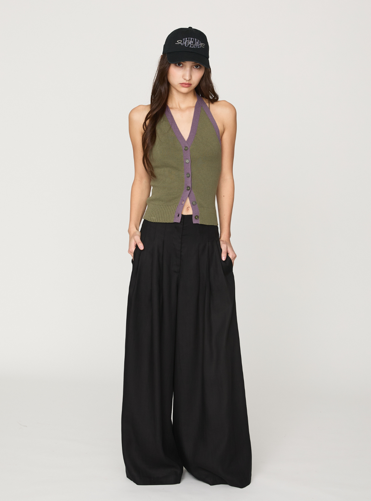 Linen Volume Wide Pants