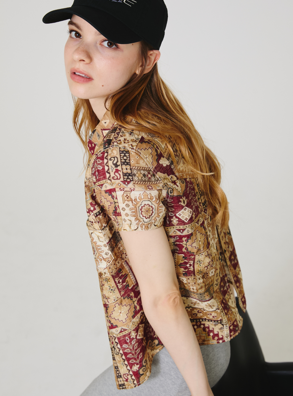 Back Slit 2way Shirt
