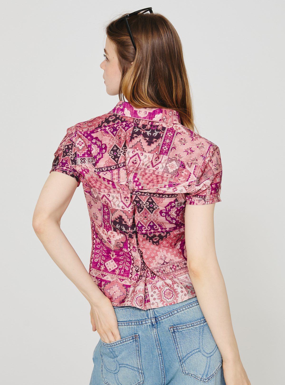 Back Slit 2way Shirt
