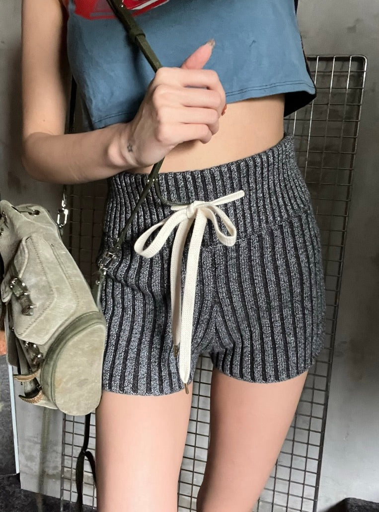 Contrast Knit Shorts