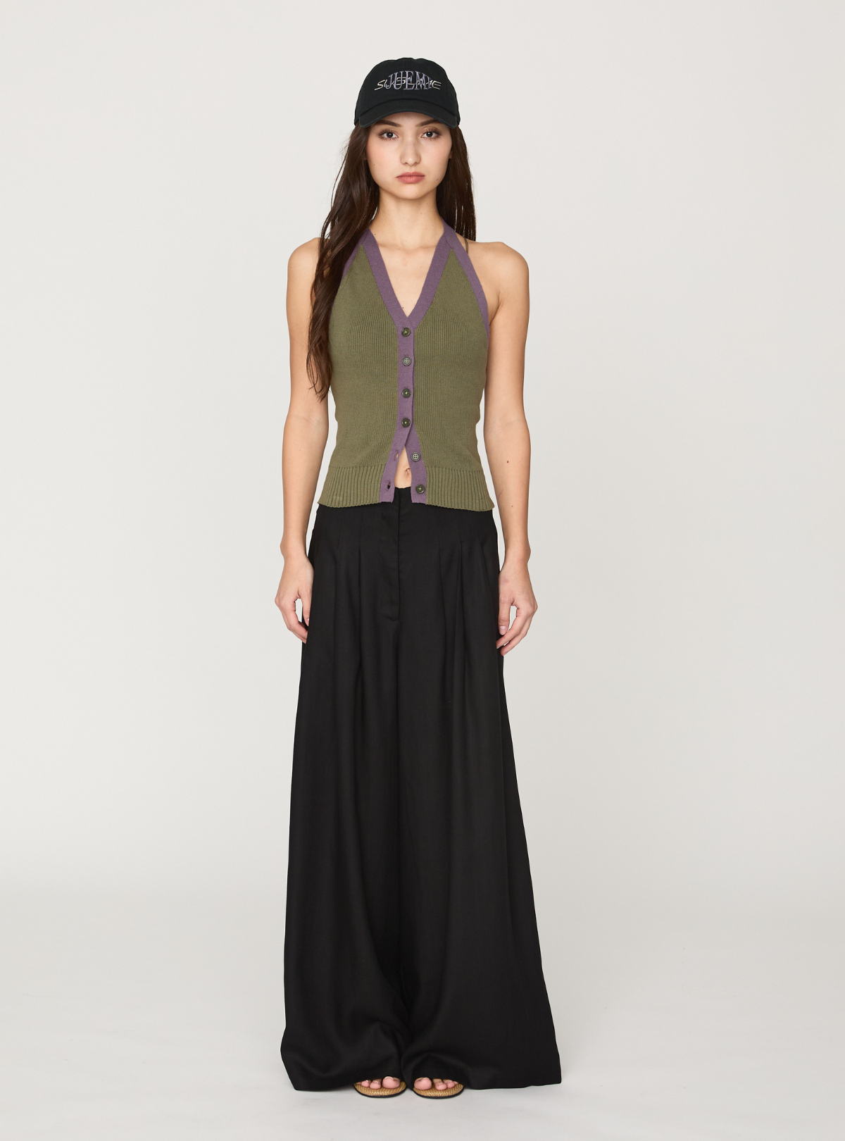 Linen Volume Wide Pants