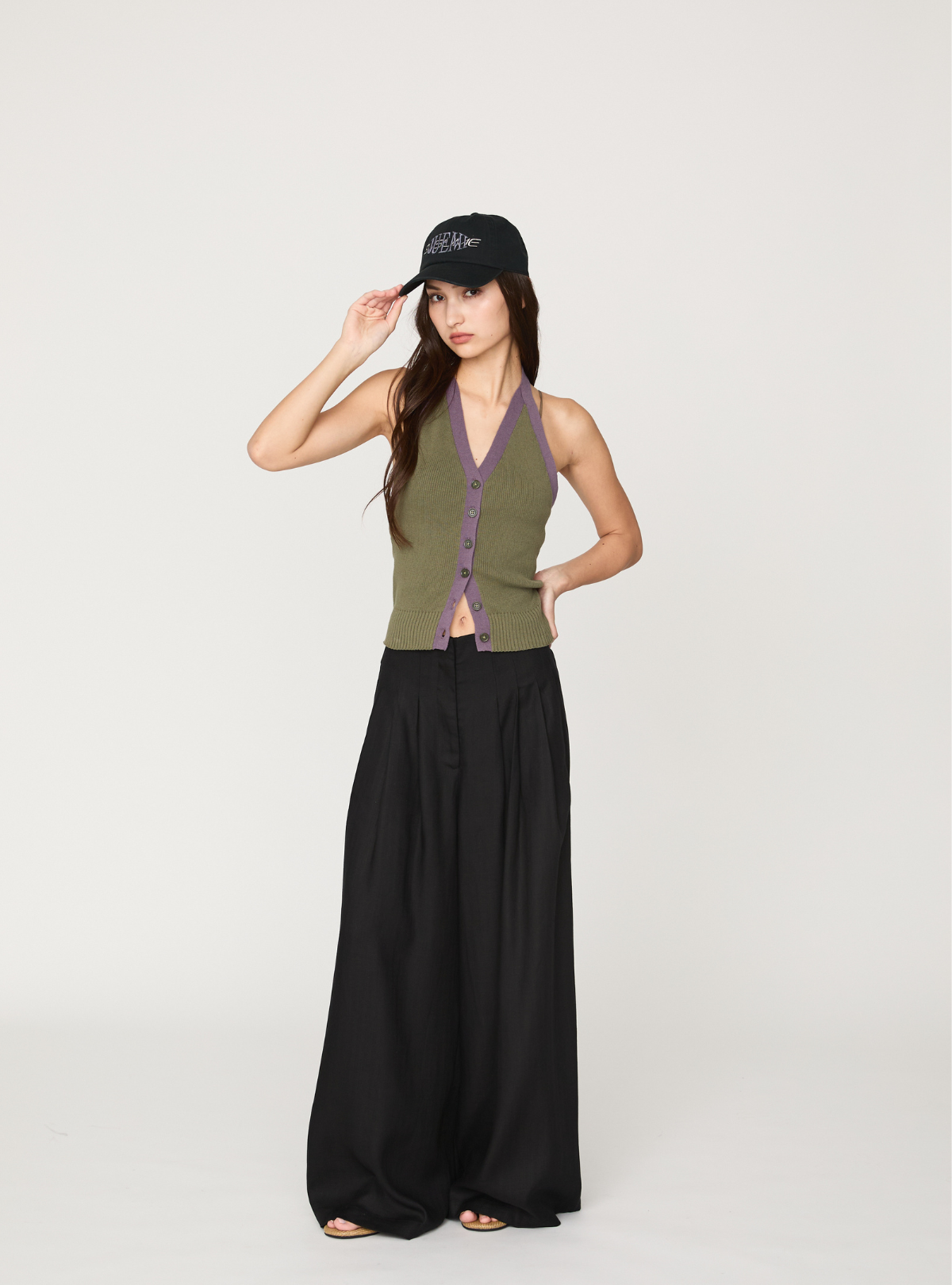 Linen Volume Wide Pants